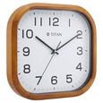 Titan Wooden Classic White Dial Square Wall Clock with Pine Wood Frame & Silent Sweep | 30 cm x 30 cm x 5 cm - image number 2