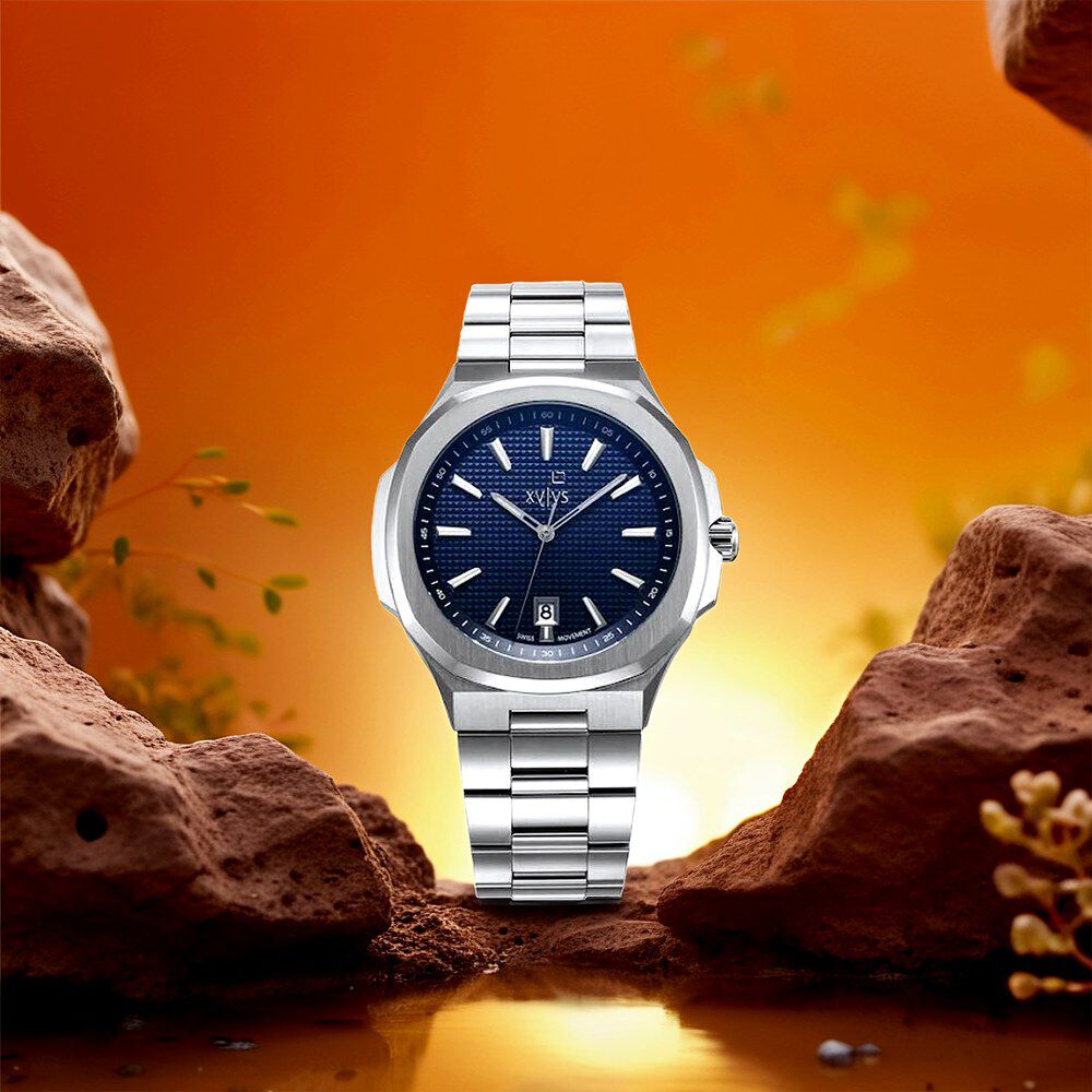 Buy Online Xylys Integra Swiss Analog Stainless Steel Blue Dial
