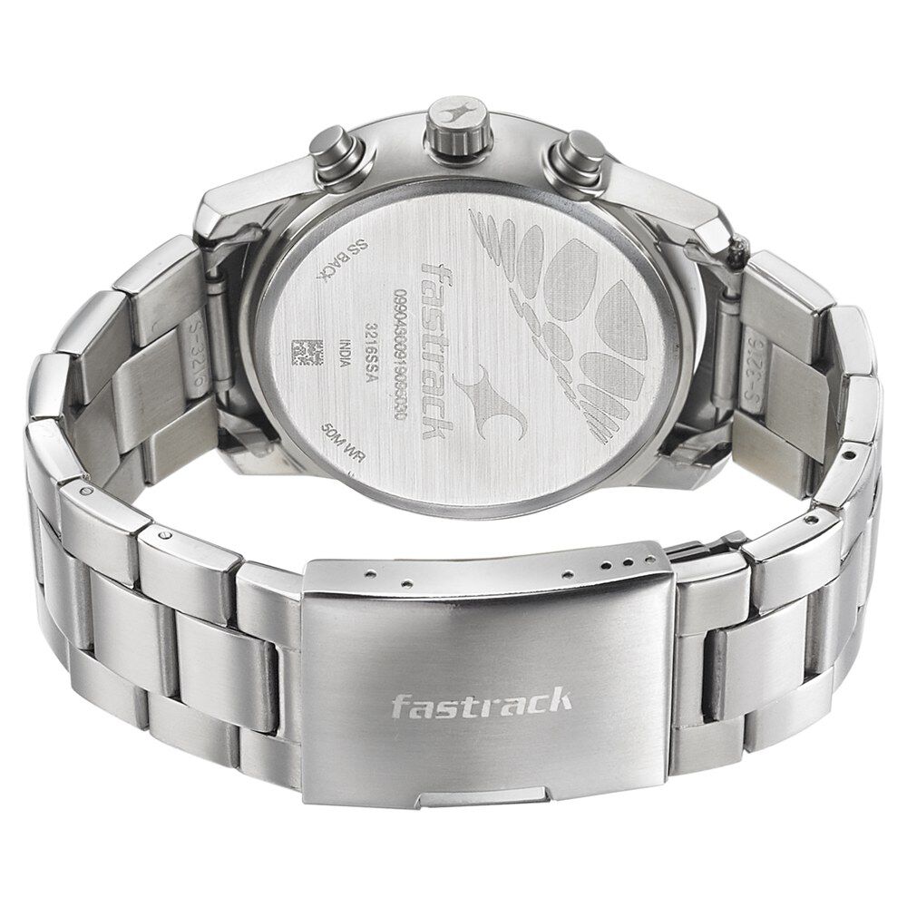 Fastrack titan ss back 50m wr price online