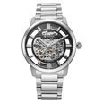 Titan See-Through Skeletal Automatic Analog with Black Dial Silver Stainless Steel Strap Watch for Men - image number 1