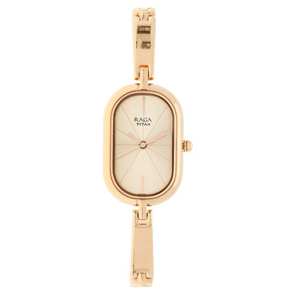 Titan Raga Viva Rose Gold Dial Women Watch With Metal Strap - image number 0