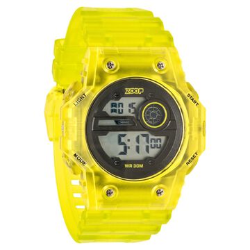 Zoop Mystic Digi Digital Watch For Boys With Transparent Green Finish From House Of Titan