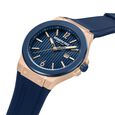 Kenneth Cole Quartz Analog with Date Blue Dial Silicone Strap Watch for Men - image number 1