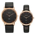 Titan Edge Pair Black Dial Analog Leather Strap watch for Couple - image number 0