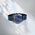 Fastrack Vyb Aviator Quartz Analog Blue Dial Metal Strap Watch For Guys - image number 0