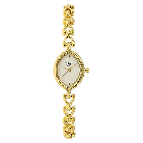 Titan Raga White Dial Women Watch With Metal Strap - image number 0