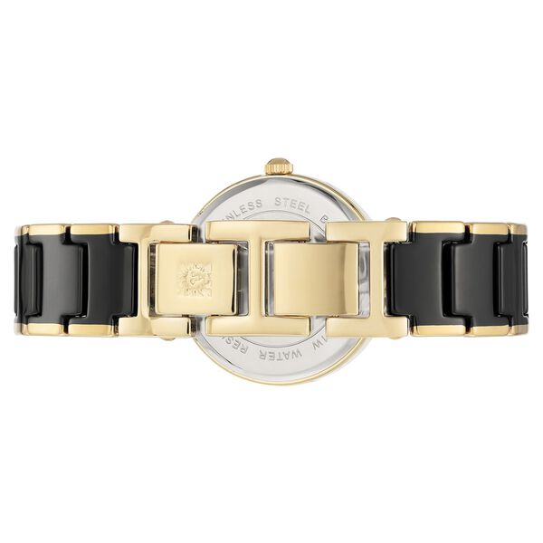 Anne Klein Quartz Analog Black Dial Two Toned Ceramic Strap Watch For Women - image number 2