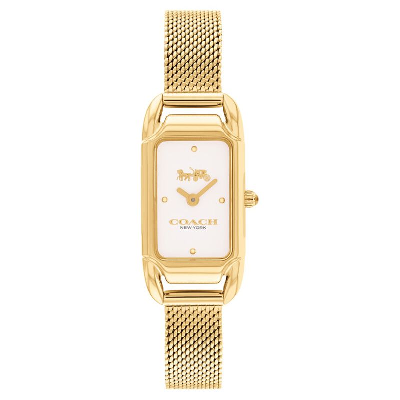 Coach Quartz Analog Silver Dial Stainless Steel Strap Watch for Women