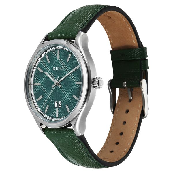 Titan Classique Palette of Time Analog with Green Dial Interchangeable Straps Watch with for Men - image number 4