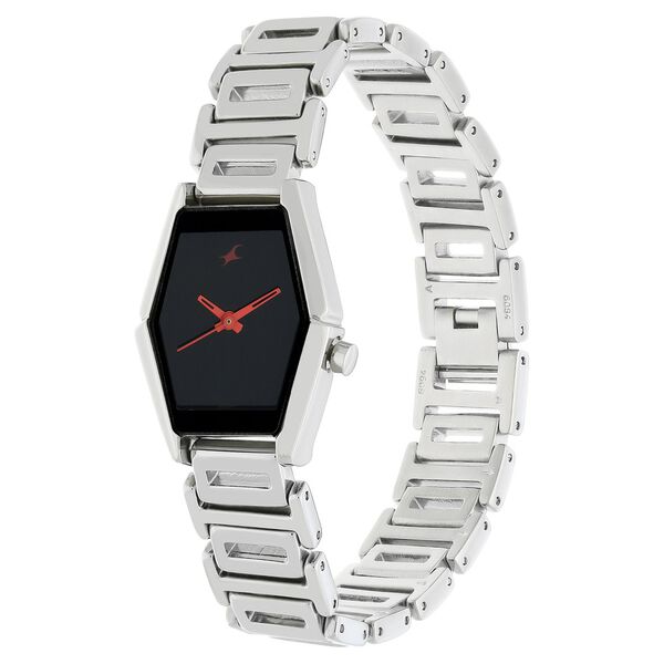 Fastrack Quartz Analog Grey Dial Metal Strap Watch for Girls - image number 2