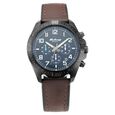 Titan Octane Hyper Lume Blue Dial Chronograph Leather Strap watch for Men - image number 1