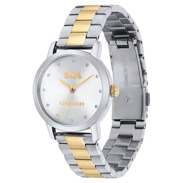 Coach Quartz Analog Silver Dial Stainless Steel Strap Watch for Women - image number 1