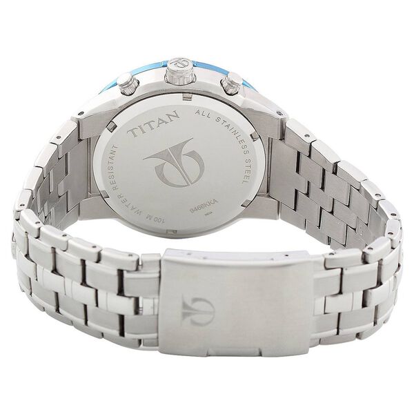 Titan Quartz Chronograph Silver Dial Metal Strap Watch for Men - image number 2