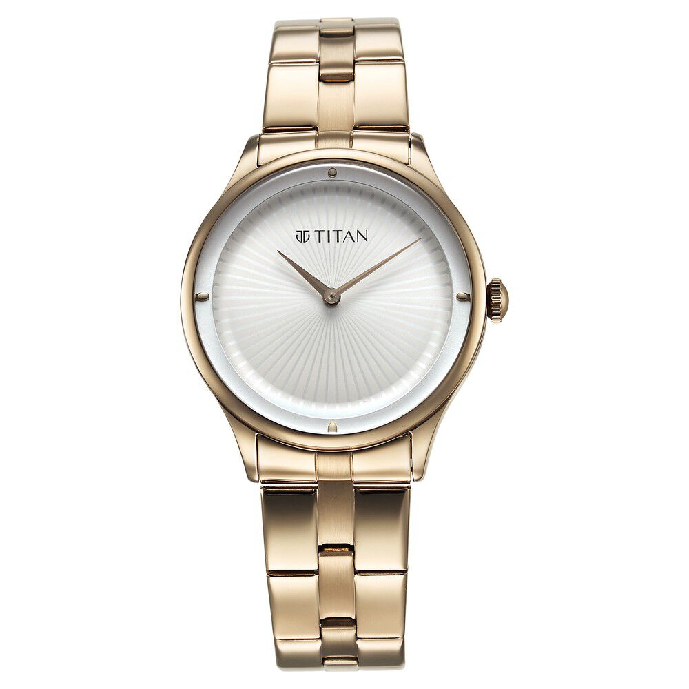 Buy Online Titan Workwear Quartz Analog White Dial Stainless Steel