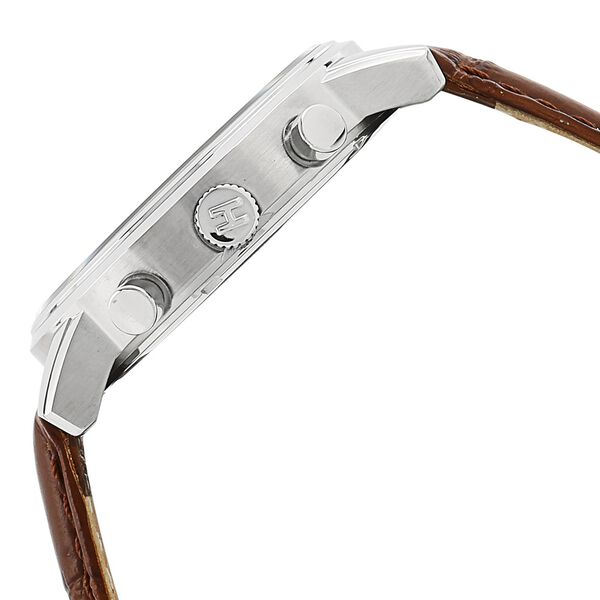 Tommy Hilfiger Multifunction Silver Dial Leather Strap Watch for Men - image number 2