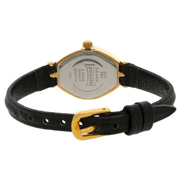 Sonata Quartz Analog Black Dial Leather Strap Watch for Women