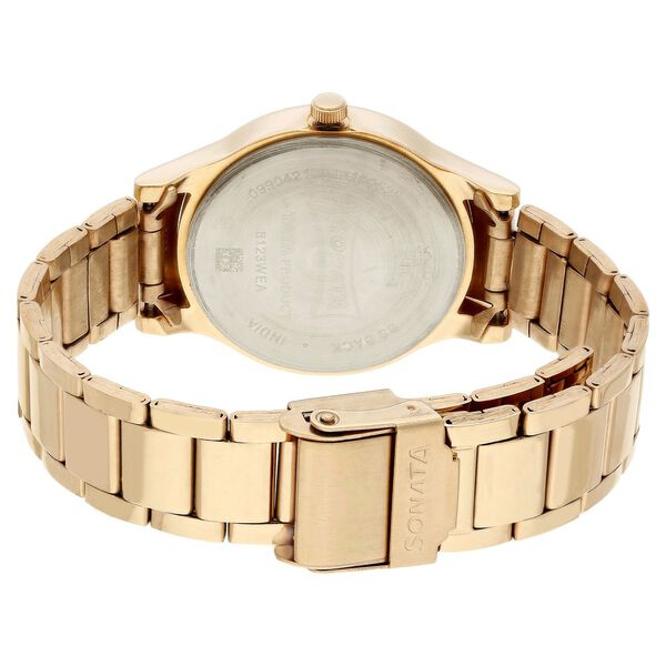 Sonata Blush Pink Dial Women Watch With Stainless Steel Strap - image number 4
