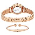 Titan Raga Glimmers Quartz Analog Red Mother of Pearl Dial Rose Gold Metal Strap Watch For Women - image number 5