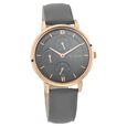 Titan Women's Regal: Roman Numeral Grey Dial & Laeather Strap Watch - image number 0