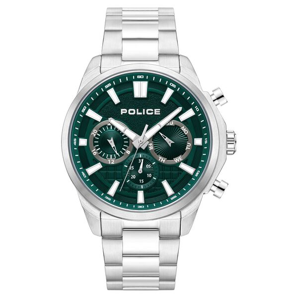 Police Quartz Multifunction Green dial Metal Strap Watch for Men - image number 0