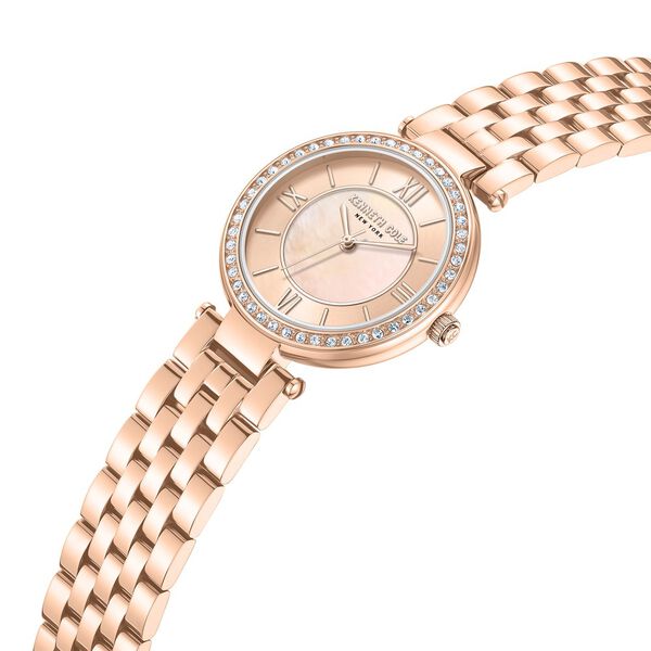 Kenneth Cole Quartz Analog Pink Dial Stainless Steel Strap Watch For Women - image number 2