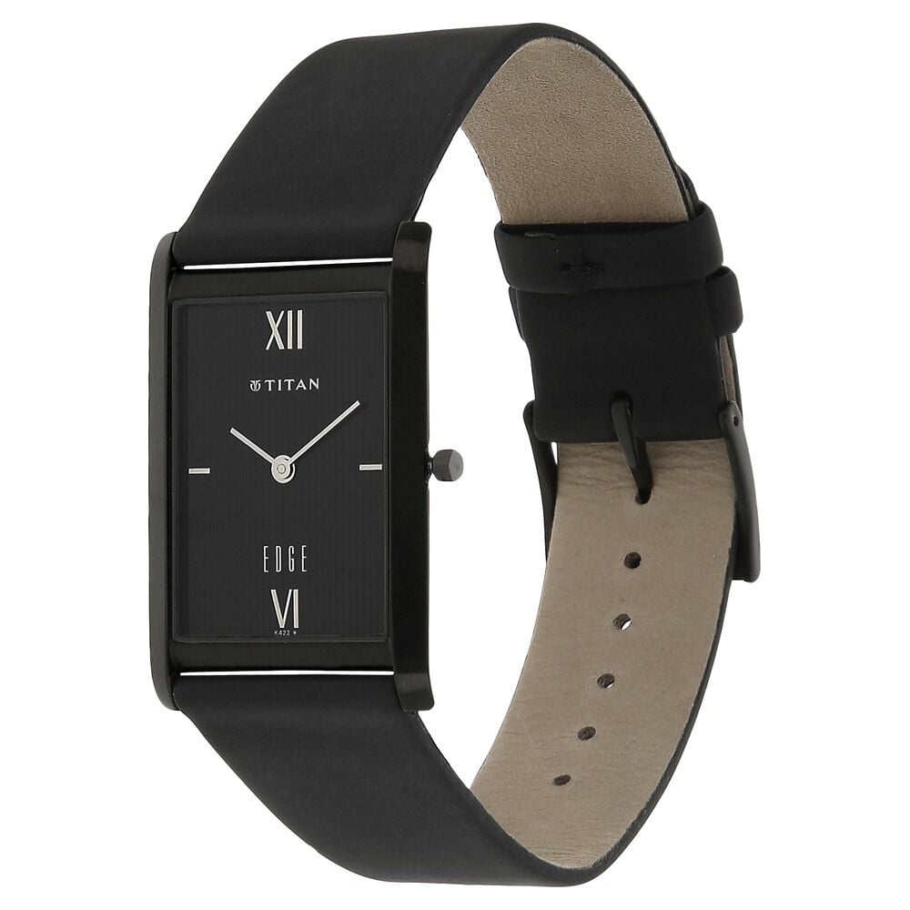 Titan edge outlet watches black
