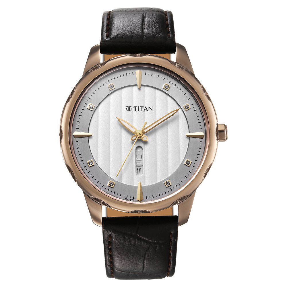 vintage an・an no.18 Buy Online Titan Regalia Opulent Analog with Day and Date White