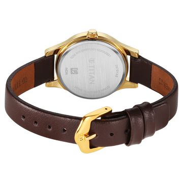 Titan Karishma Quartz Analog Pink Leather Strap for Women