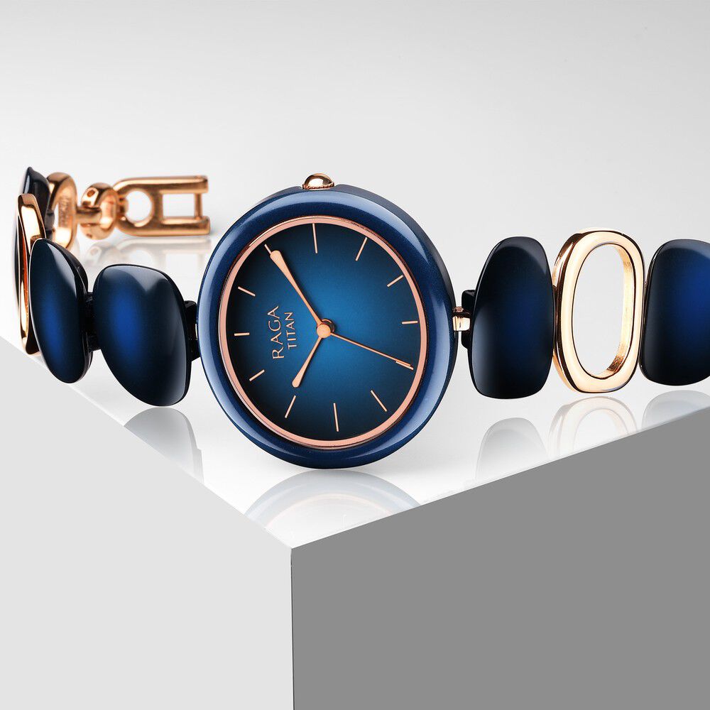 Titan raga blue dial store