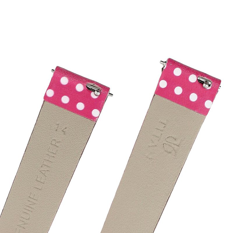 14 mm Pink Genuine Leather Strap for Women - image number 4