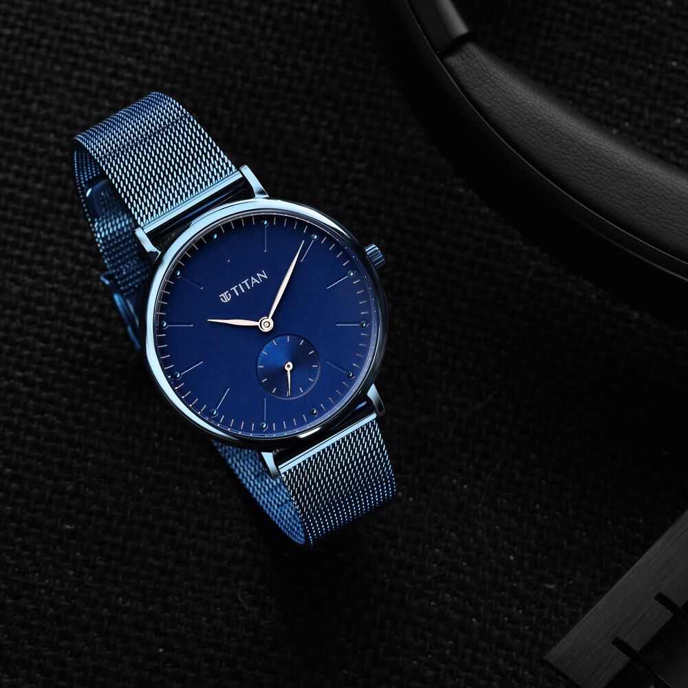 Titan watches stainless top steel strap