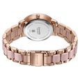 Sonata Festive Quartz Multifunction Pink Dial Two Toned Acetate And Metal Strap Watch For Women - image number 5