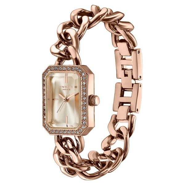 Poze By Sonata Quartz Analog Rose Gold Dial Rose Gold Metal Strap Watch For Women - image number 4