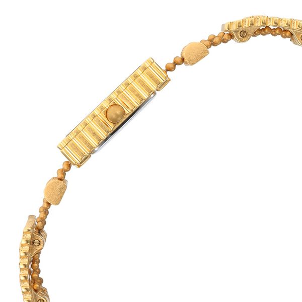 Titan Raga X Masaba Quartz Analog Golden Dial Golden Metal Strap Rectangular Shaped Watch For Women - image number 3