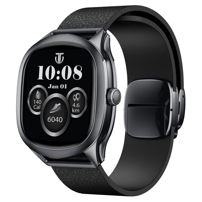 Titan EVOKE S Smartwatch with 1.7" AMOLED Display AI Chat Smart Glance Flush strap Transition Magnetic Precision Buckle