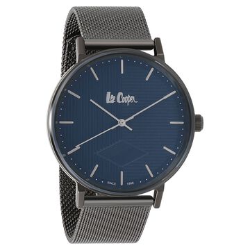 Lee Cooper Quartz Analog Blue Dial Metal Strap Watch for Men