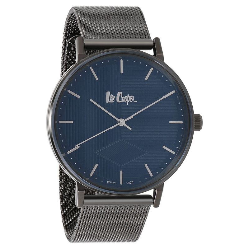 Lee Cooper Quartz Analog Blue Dial Metal Strap Watch for Men - image number 0