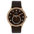Titan Quartz Analog Grey Dial Leather Strap Watch for Women