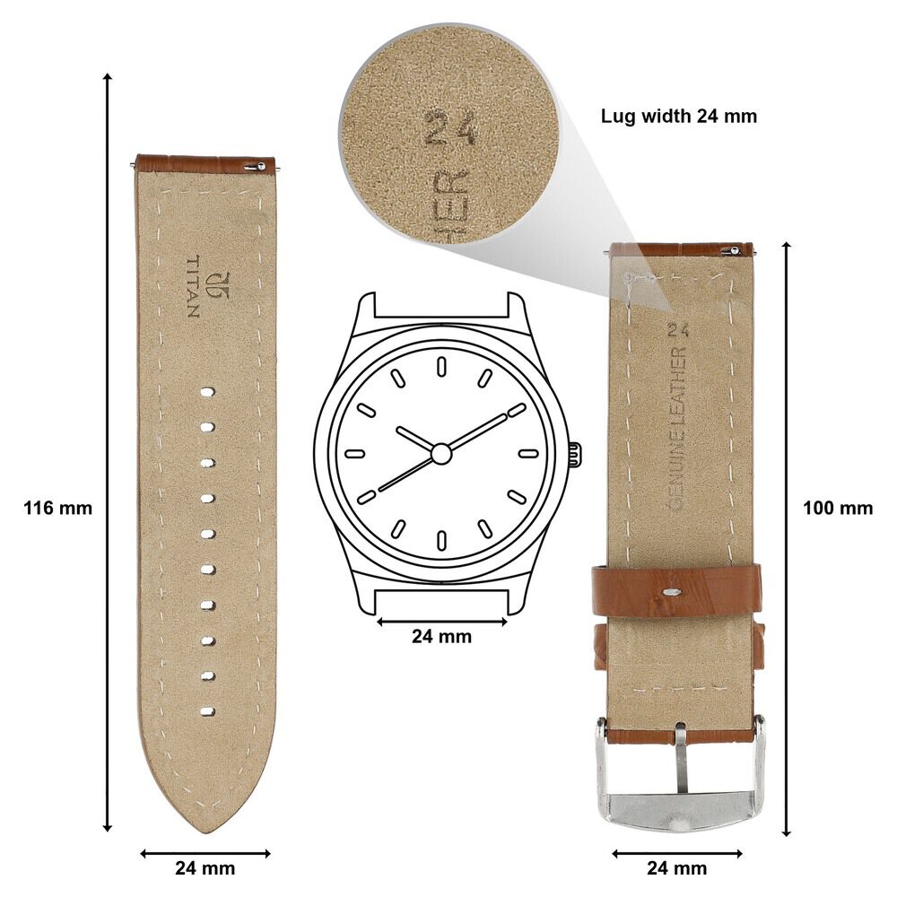 Titan 24mm top watch strap