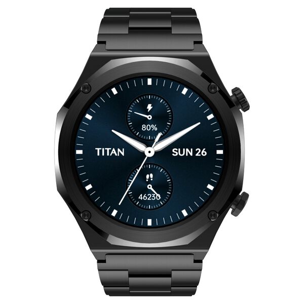 Titan Maestro Premium Metal Smartwatch with All SS construction, SingleSync BT Calling, Functional Crown - image number 0