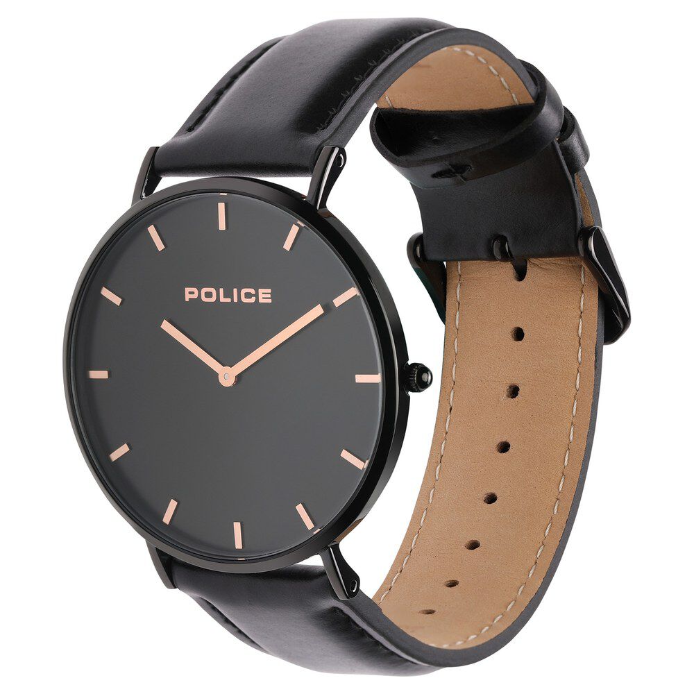 Police watch leather strap on sale