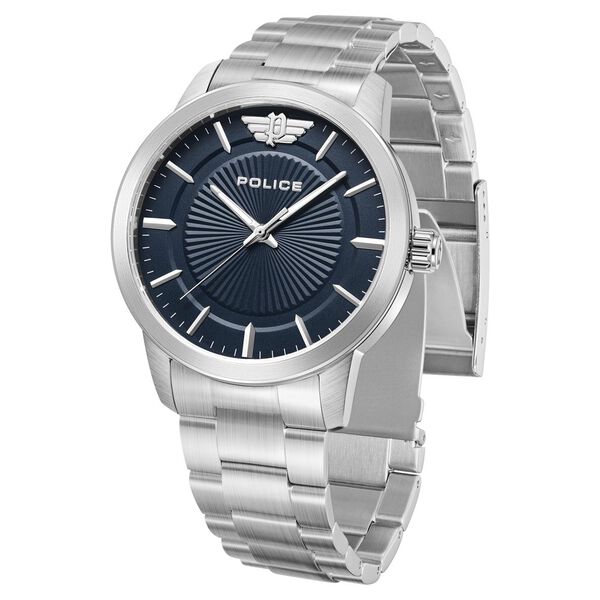 Police Quartz Analog Blue Dial Stainless Steel Strap Watch for Men - image number 2