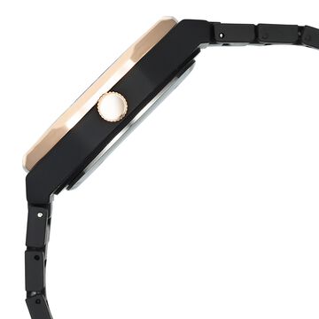 Fastrack Vyb Hustler By Fastrack Quartz Analog Black Dial Black Metal Strap Watch For Guys