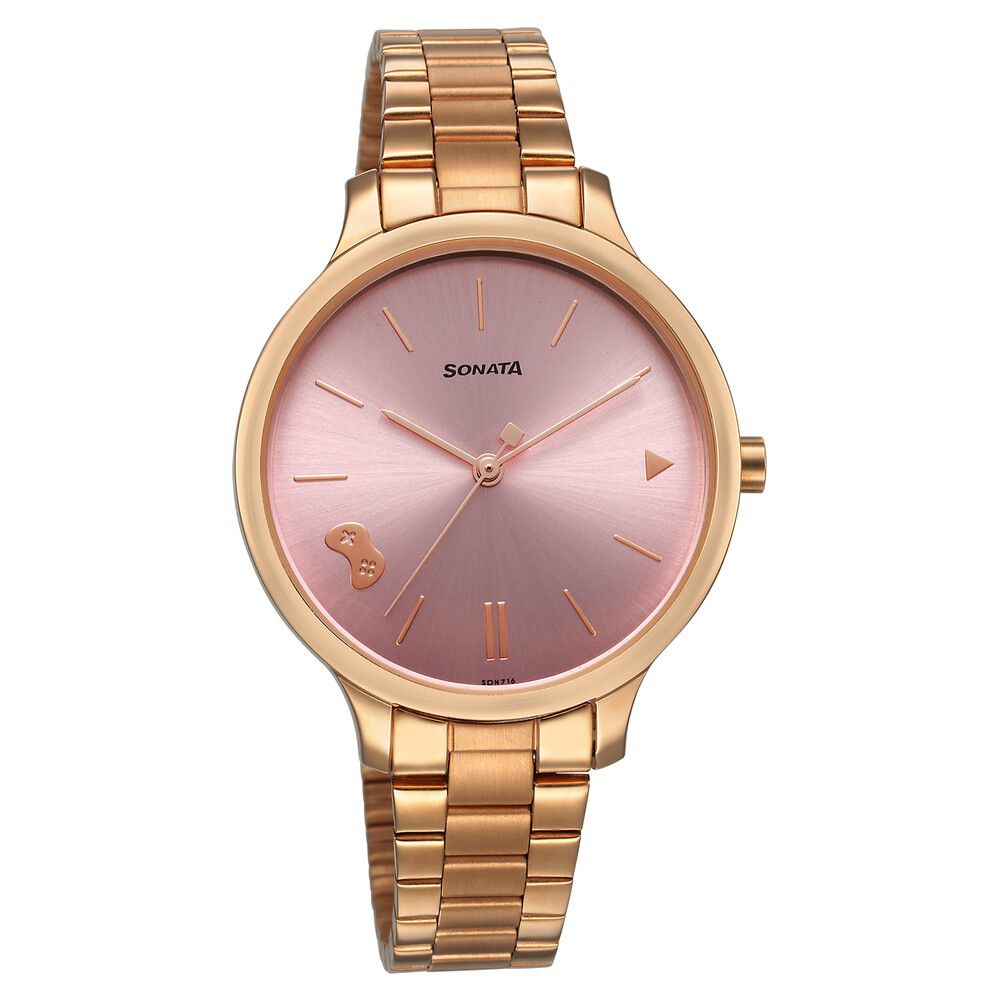 Buy Online Sonata Play Pink Dial Watch for Women 87050wm02 Titan