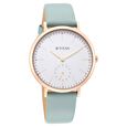 Titan Slimline White Dial Analog Leather Strap Watch for Women - image number 0