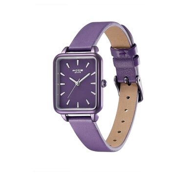 Poze by Sonata Quartz Analog Purple Dial PU Leather Strap Watch for Women
