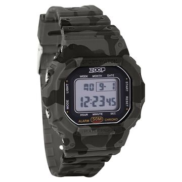 Zoop Digital Watch with LCD Dial And Camouflage Military Grey Strap for Boys Kids, from House of Titan