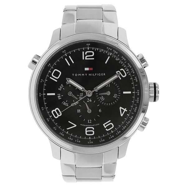Buy Online Tommy Hilfiger Quartz Analog Black Dial Stainless Steel 