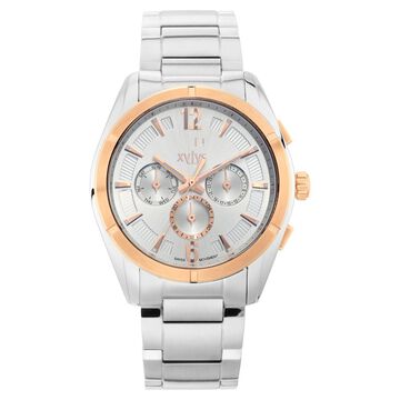 Xylys Swiss Multifunction Silver Stainless Steel Strap and Dial Watch For Men