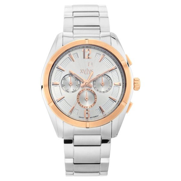 Xylys Swiss Multifunction Silver Stainless Steel Strap and Dial Watch For Men - image number 1
